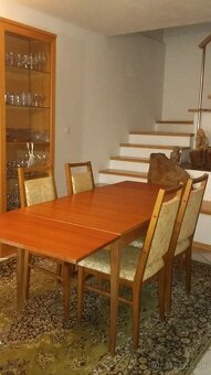 Rozťahovací jedálenský stôl a 4 jedálenské stoličky - 3