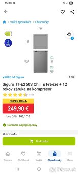 Chladnička s mrazákom Siguro - 3