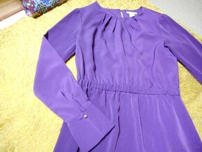 módne fialové šaty 36 - 3