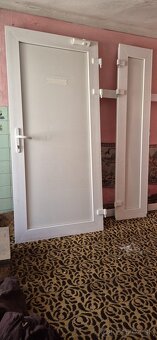 Vchodové plastové dvere biele - 3