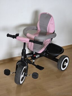 Kinderkraft ASTON ružová trojkolka - top stav - 3