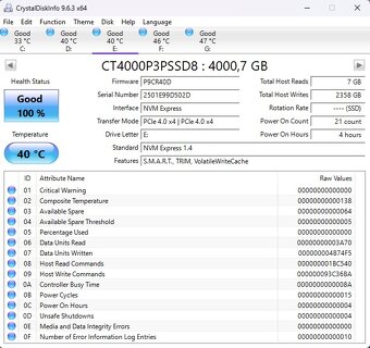 Crucial P3 Plus 4TB, M.2 2280, NVMe - 3