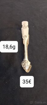 Strieborné lyžičky,naberačky,klieštiny, - 3