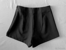 H&M Elegantné čierne šortky s vysokým pásom veľkosť 36 - 3