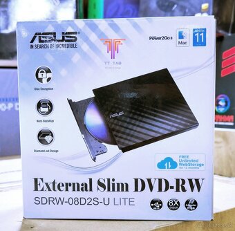 Kvalitná ASUS CD / DVD externá mechanika + KRABICA a KÁBEL - 3