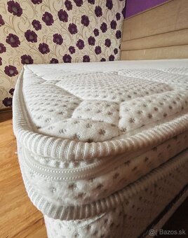BOXSPRING Luxusná manželská posteľ: 200 cm x 200 cm, - 3