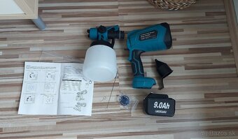 Aku striekacia pištoľ, pre batériu Makita 18V+trysky, nová. - 3