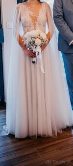 Predám nádherné svadobné šaty - 3