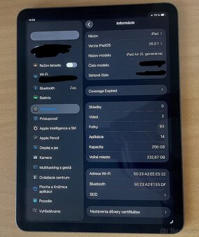 Ipad Air 2022 (SoC M1) Wifi a 256 GB úložisko - 3