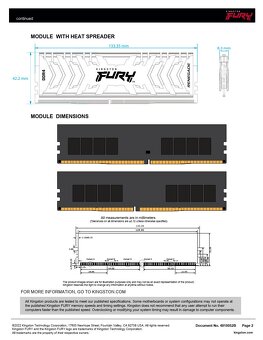 Kingston Fury 64GB kit ddr4 - 3