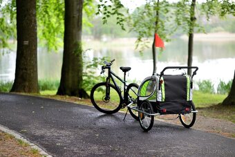 Nový zabalený cyklovozík 2v1, príves z bicykel a trojkolka - 3