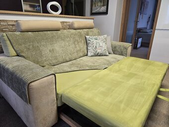 Rozkladacia sedačka s taburetom - 3