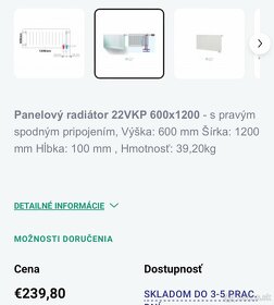 Radiátor Korad 22VKP 600x1200 - 3