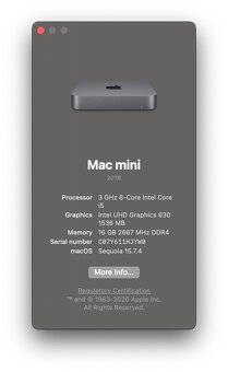 Apple Mac mini "Core i5" 3.0 (Late 2018) Specs - 3