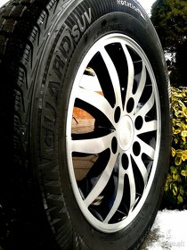 alu R17 6x139,7 orig. Kia Carens + Hyundai H1, zimné pneu - 3