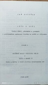 SAMIZDAT JÁNA PATOČKU svazek 6 z roku 1988 Charta 77 - 3