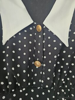 Bodkovane saty Zara vel.S - 3