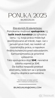 Korektúra záverečných prác + preklady - 3