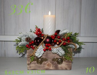 Vianočné vence a dekorácie - 3