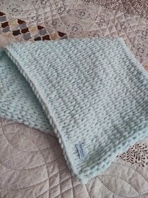 NOVÁ Bledomodrá deka z Alize Puffy Fine - 3