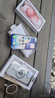 Apple iphone 15 128gb ruzovy/pink ako nový - 3