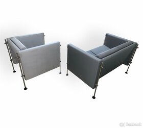 ARFLEX italská dvoumístná sofa, křeslo a variabilní stolek - 3
