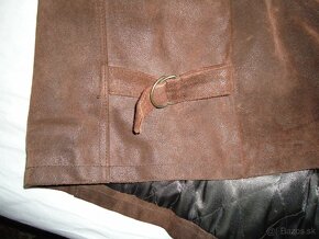 Pánska kožená bunda - brušena s podšivkou, vel. XL/ XXL - 3