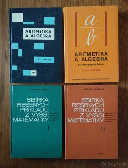 Matematika, stredoškolské a vysokoškolské učebnice a zbierky - 3