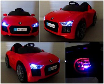 Elektrické autíčko Cabrio B4 červené - 3