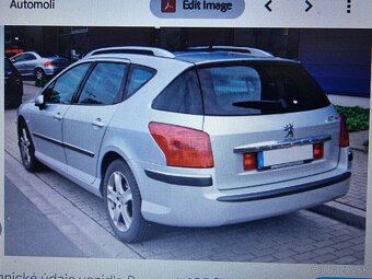 peugeot 407 sw combi kufrová roleta - 3