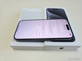 Apple iPhone 15PRO 256GB Black titanium Top stav - 3