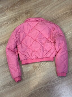 Dámska crop ružová bunda - 3