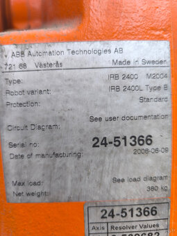 robot ABB, typ IRB 2400 - 3