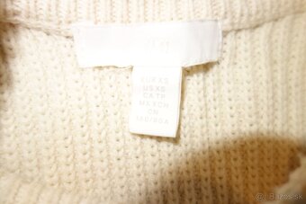 Dlhá pletená vesta XS - 3