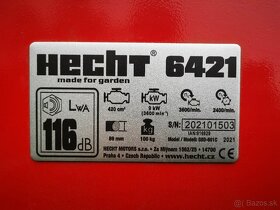 Predám benzínový drvič konárov Hecht 6421 štiepkovačka - 3