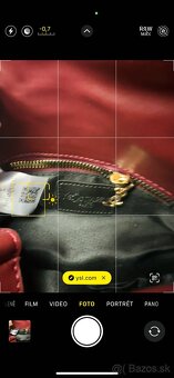 YSL 1:1 kabelka burgundy nová - 3