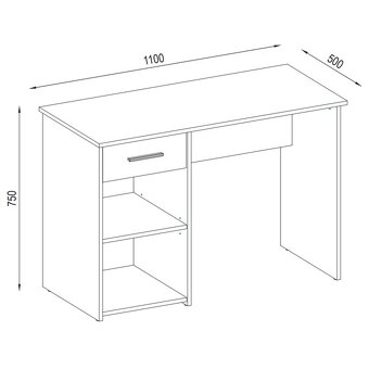 Písací stôl 110x75x50 - 3