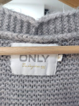 sivý, sedy pleteny kardigan danskej znacky ONLY - 3