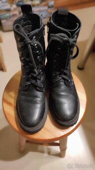 Vysoké kožené topánky - 3