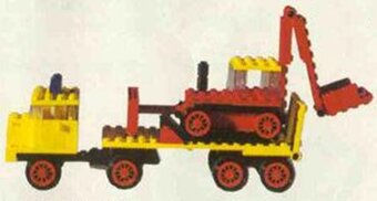 LEGO 376 - Low-Loader with Excavator - 3