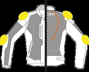 Moto Bunda A Vesta 2v1Textil.Ducati Vodeodolna Lko Aj Poštou - 3