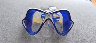 potapacska maska Mares X-VISION modra biela - 3