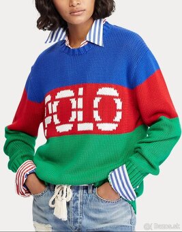 Ralph Lauren originál ikonicky sveter L - 3