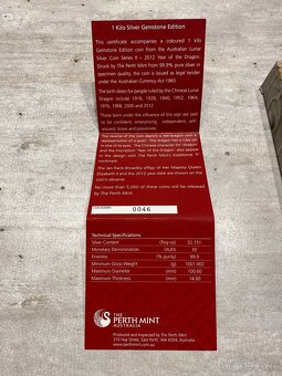 1 kg minca s drahokamom strieborna - 3