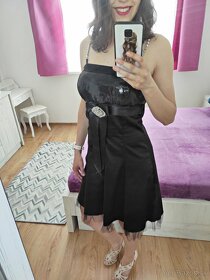 Spoločenské šaty čierne, veľkosť S - 3