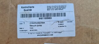 Predám originál používanú vákuovú pumpu Porsche - 3