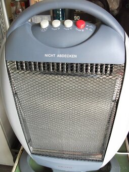 Predám nový,elektrický-halogenový ohrievač-1200W. - 3