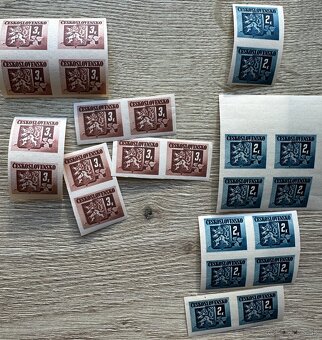 Zbierka známok Československo lev v štíte - 3