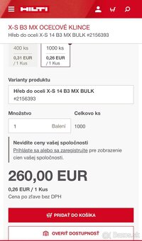 Klince HILTI BX3 - 3