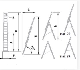 Hliníkový rebrík aloss - 3